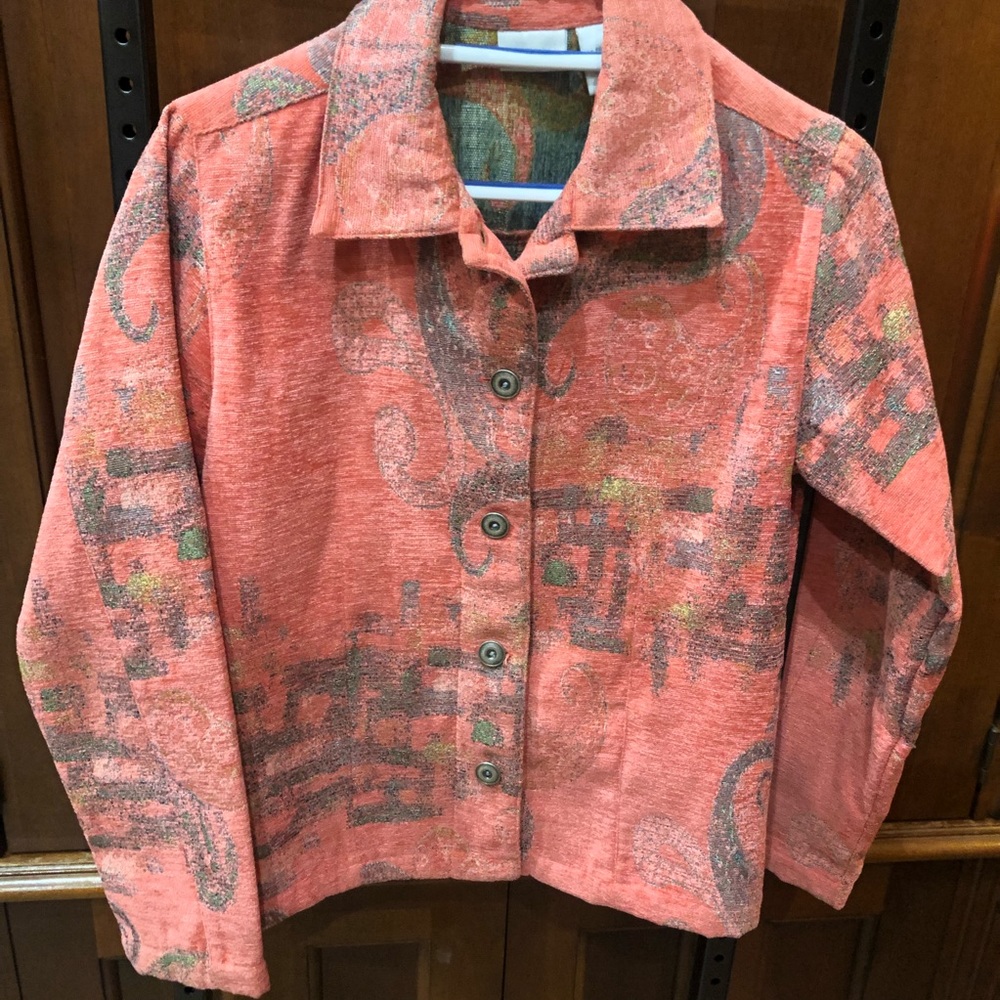 Chico's Coral Jacket, Size 0